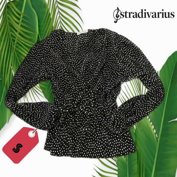Polkadot wrap-around blouse - Picture 1 of 1